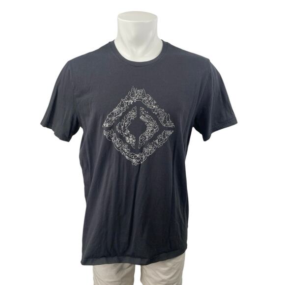 Rivian Men's Black Graphic Print Short Sleeve Crew Neck T Shirt Tee Top Size XL - Picture 1 of 4